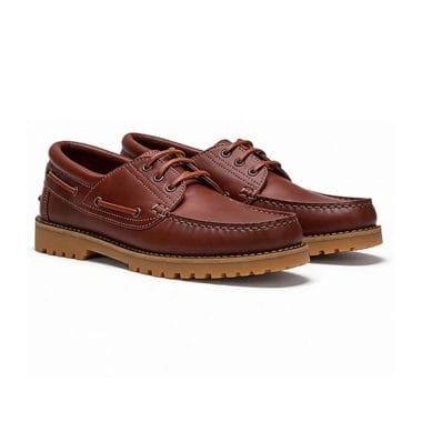 Sapato em pele castanho Infante Mariner homem estilo náutico