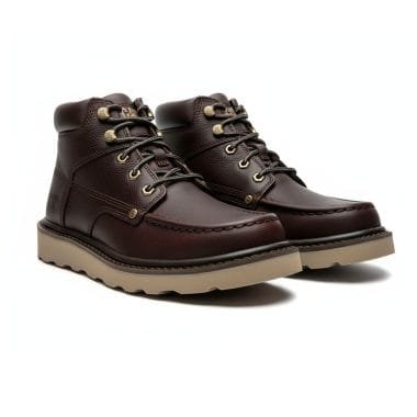 bota caterpillar byron homem em pele castanha segugio