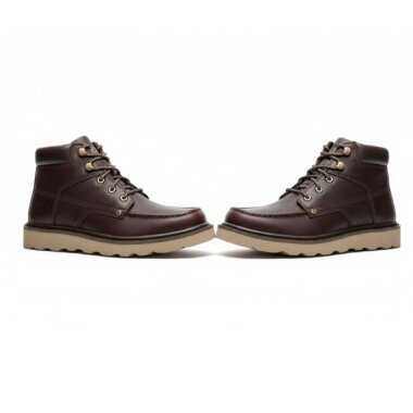 bota caterpillar byron homem em pele castanha segugio