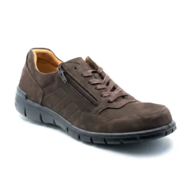 Sapato conforto homem em pele Camport com fecho lateral