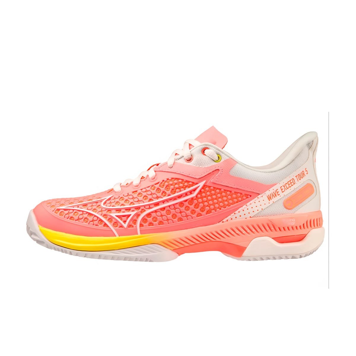 mizuno-wave-exceed-tour-5-mulher-sapatilhas-tenis.jpg Sapatilhas Mizuno Wave Exceed Tour 5 mulher para ténis e padel cor coral