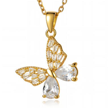 Butterfly Necklace,→ Banhado a ouro 18K