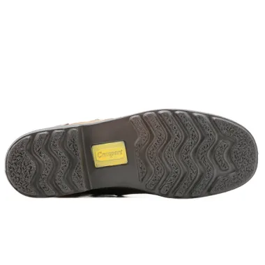 Bota Camport Panzer em pele castanha detalhe da sola
