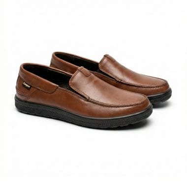 mocassim camport alfa pele castanha homem