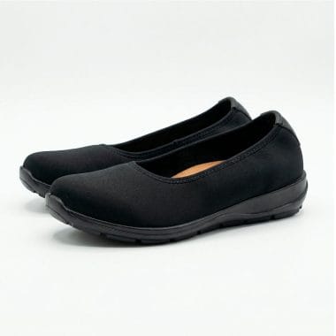 sabrina dress conforto camport tecido preto, sabrina preta conforto senhora camport, detalhe lateral sabrina camport tecido, sabrina confortável uso diário