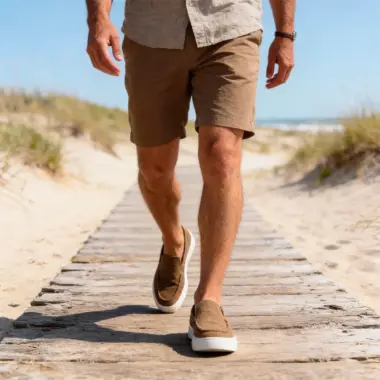 Sapatos Camport Pala Casual homem pele camurça castanho