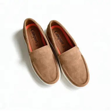 Sapatos Camport Pala Casual homem pele camurça castanho