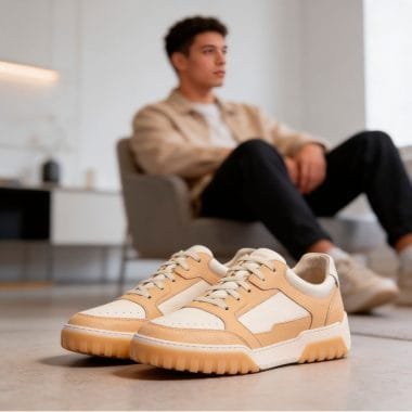 A sapatilha em pele Ushindi Riviera Sand homem foi desenvolvida para proporcionar conforto superior aliado a um design casual moderno.