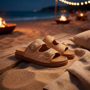 sandálias senhora em couro natural com fivelas confortáveis
