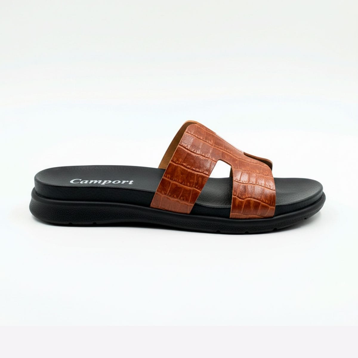 sandalia-pele-camport-senhora-croco-camel.jpg sandália senhora em pele camport croco camel confortável
