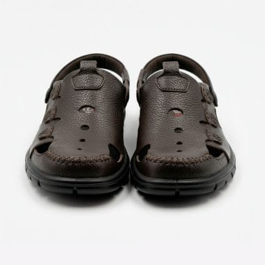 sandalia camport homem pele castanha fechada