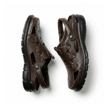 sandalia camport homem pele castanha fechada