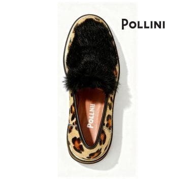 O sapato pollini senhora animal print é um modelo elegante e irreverente, ideal para destacar qualquer look de inverno.