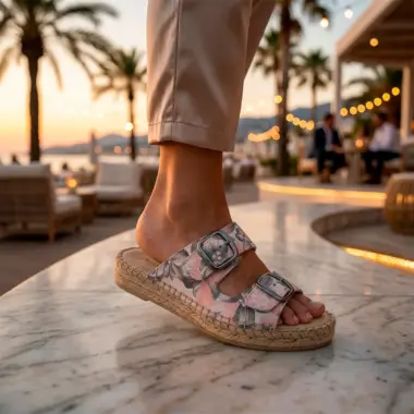 sandalias alpercatas confortáveis florais