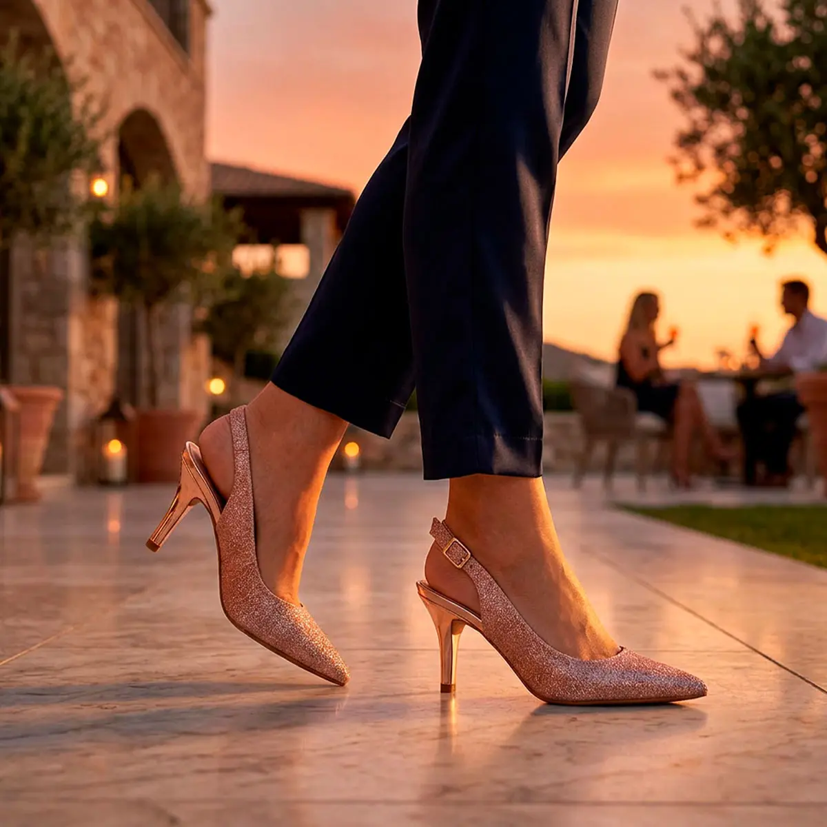 slingback-vizzano-ouro-rosado-brilhante-salto-medio.jpg Slingback Vizzano ouro rosado brilhante com salto médio elegante para cerimónia