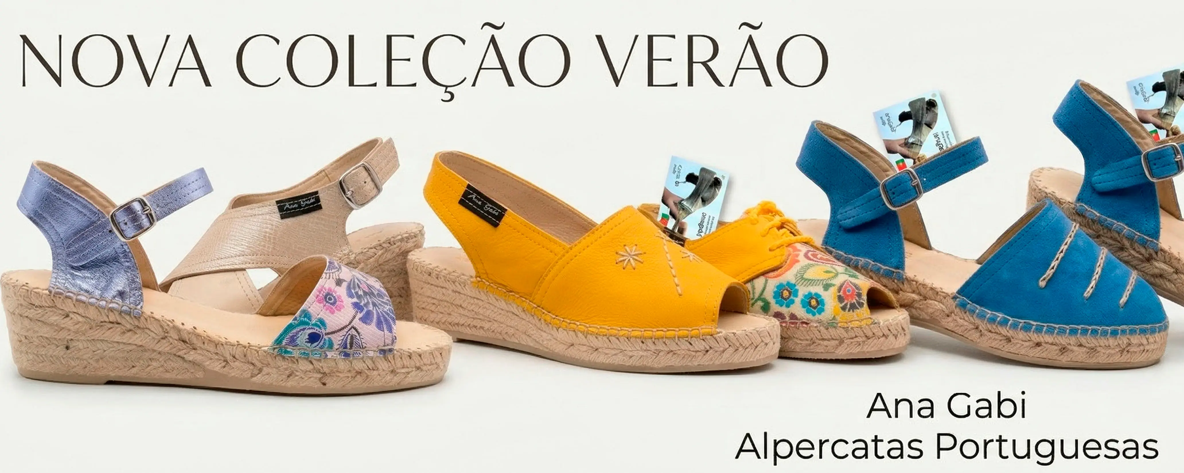 alpercatas mulher coleção verão com etiqueta promocional