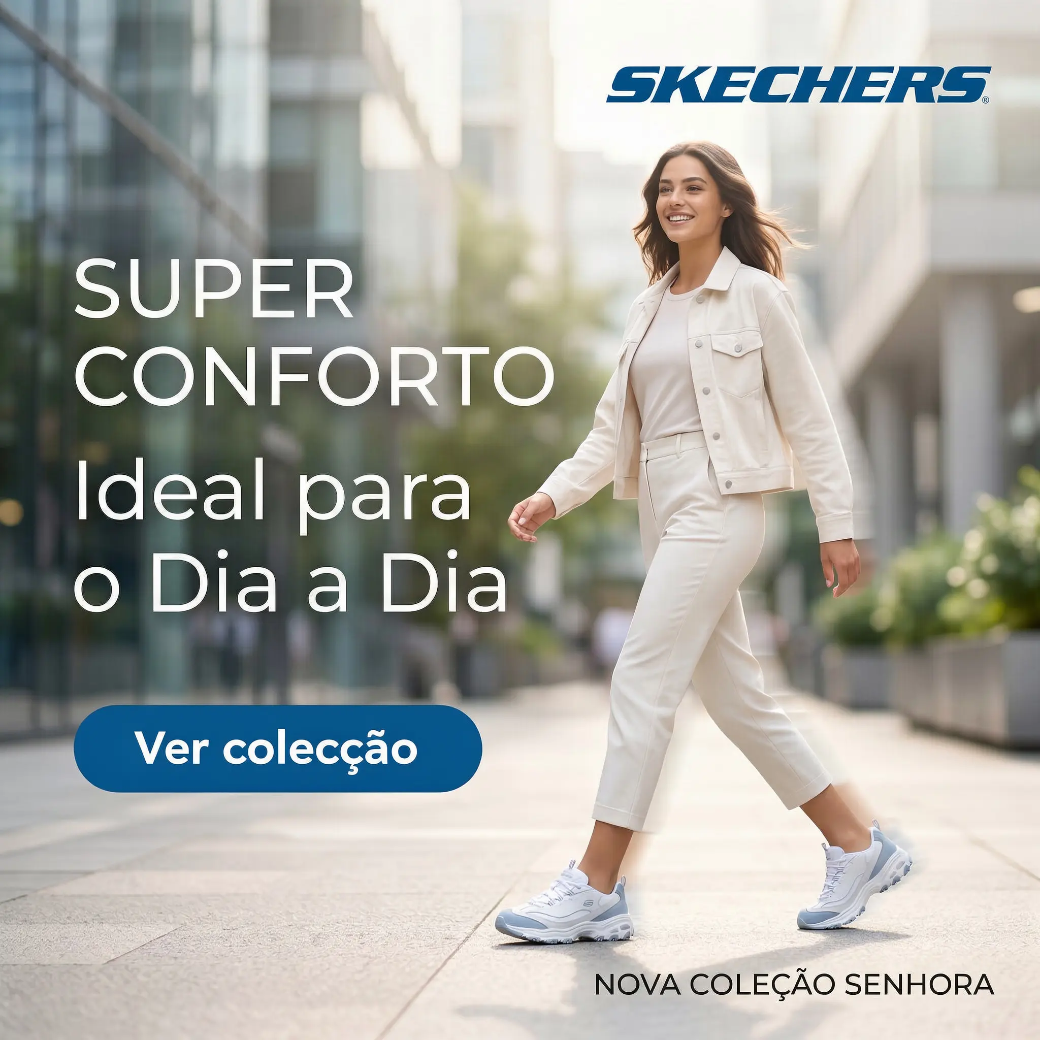 sapatilhas skechers senhora confortáveis estilo casual