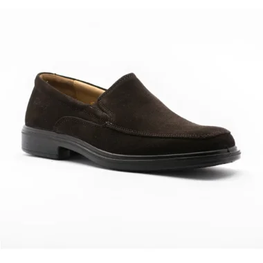 sapato casual homem camport em pele castanha