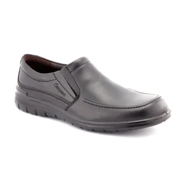 sapato casual homem softwalk camport em pele preta