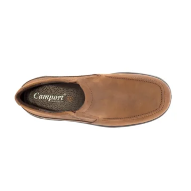 sapato softwalk camport em pele castanha
