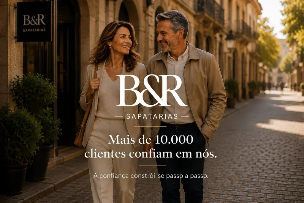 Mais de 10.000 clientes confiam na B&R Sapatarias