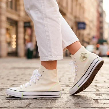 Converse Chuck Taylor All Star High senhora bege em lona