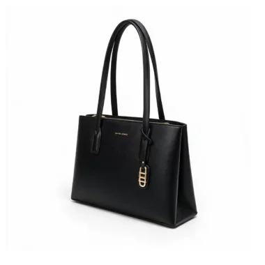 Carteira David Jones Elegance Preta em eco pele