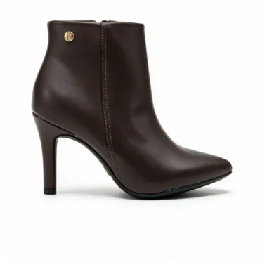 Botim Vizzano Elegance em eco-pele com salto de 9 cm