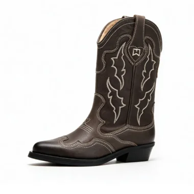 Bota texana em pele Friday Mood vista lateral