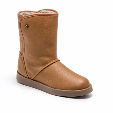 Botas Estilo UGG Senhora Cravo & Canela Cano Médio Resistentes à Água