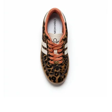 Ténis Cravo Canela Animal Print com atacadores