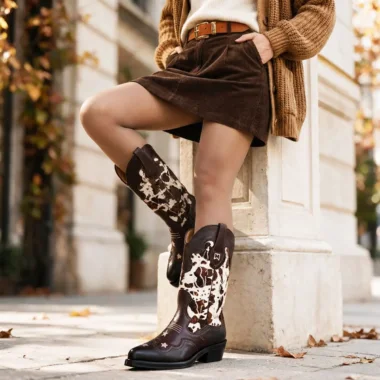 Bota Texana em Pelo Natural
